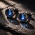 Луксозни мъжки бутонели  – „Royal Blue“ – Син камък и метал