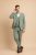 Mъжки елегантен светлозелен костюм „Sage Green Suit“ (3 части) – Изчистен дизайн
